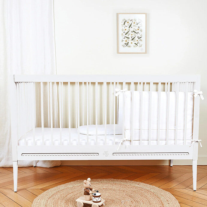 lit bébé gustavienne blanc 70x140 tartine chocolat vue complète 1