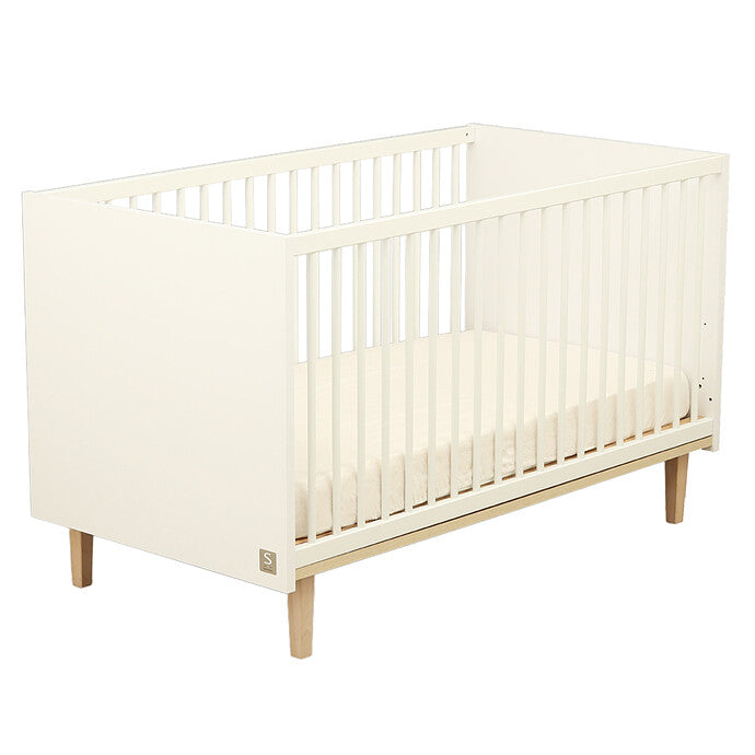 lit bébé sauthon paloma blanc neige vue complète 1