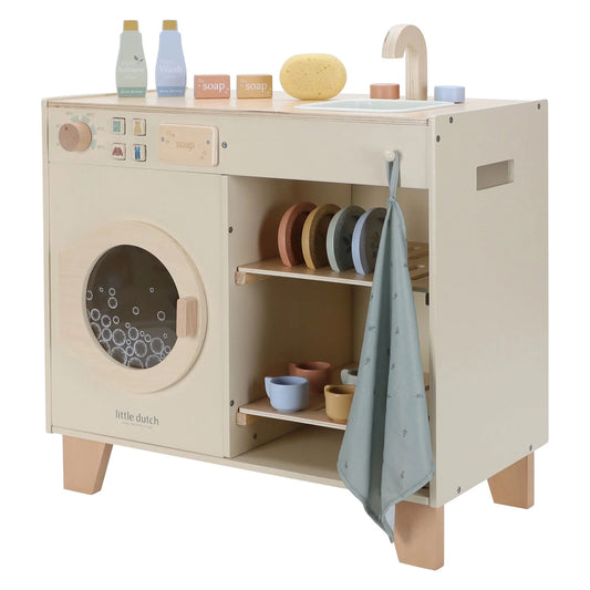 Machine à laver et lave-vaisselle en bois Little Dutch