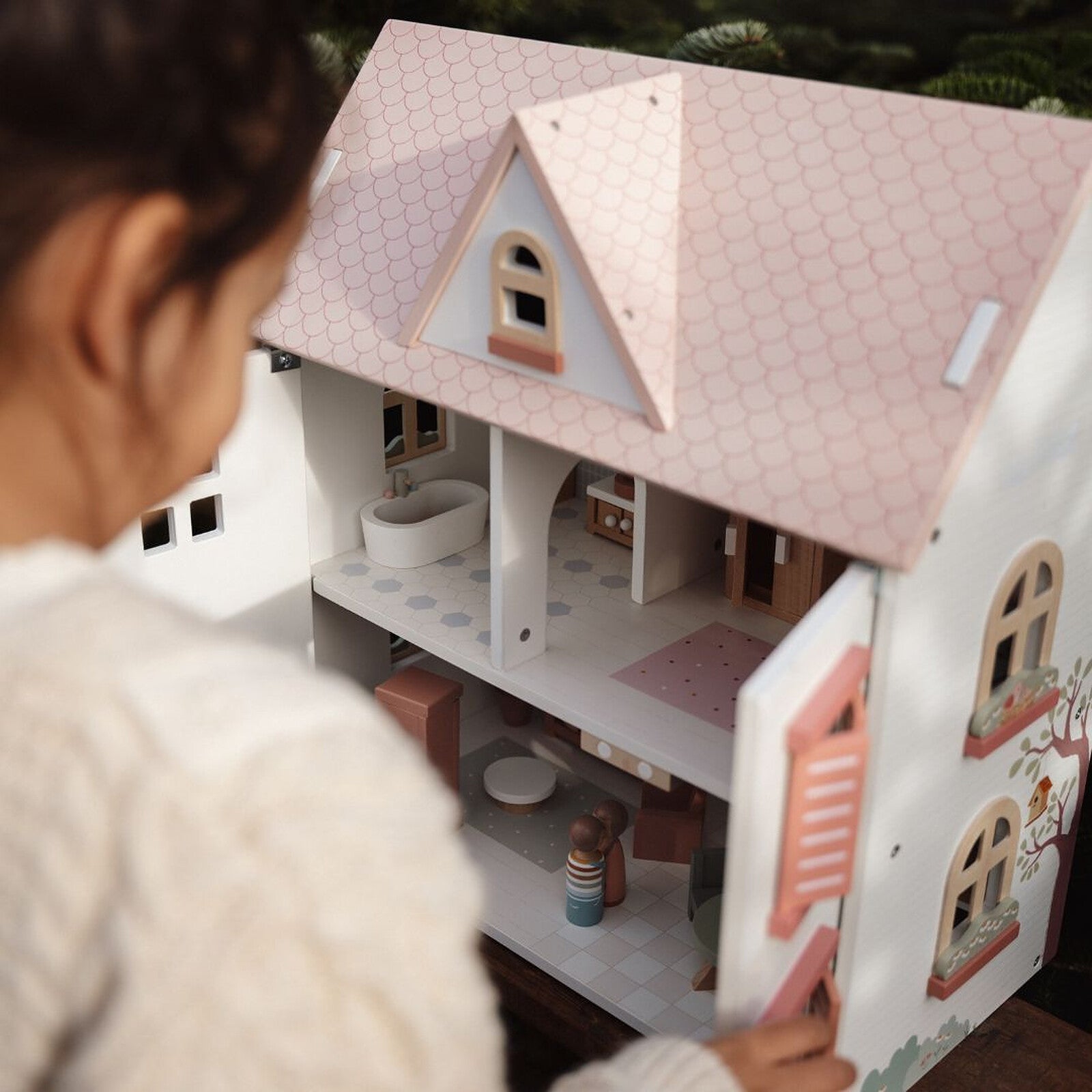 Détails et finitions de la maison de poupée Little Dutch
