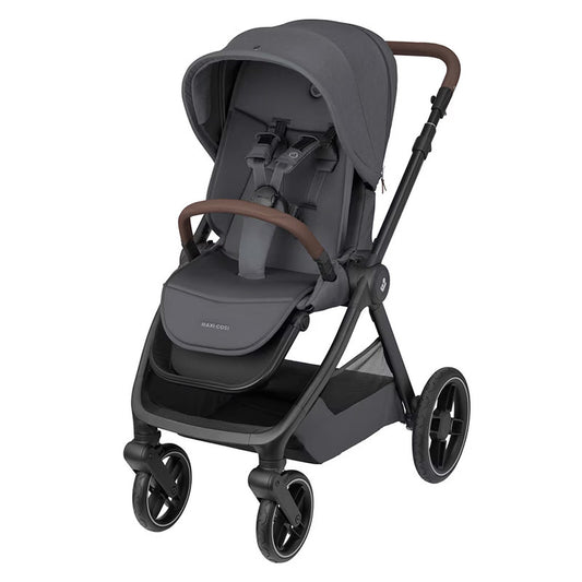 Poussette Maxi-Cosi Oxford Twillic Graphite confortable et polyvalente pour les promenades en ville comme à la campagne avec bébé