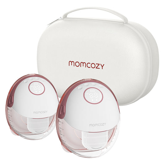 Tire-lait Momcozy M6 Double Rouge – Vue avant"