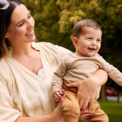 Tire-lait Momcozy M6 Double Rouge – Utilisation mains libres"