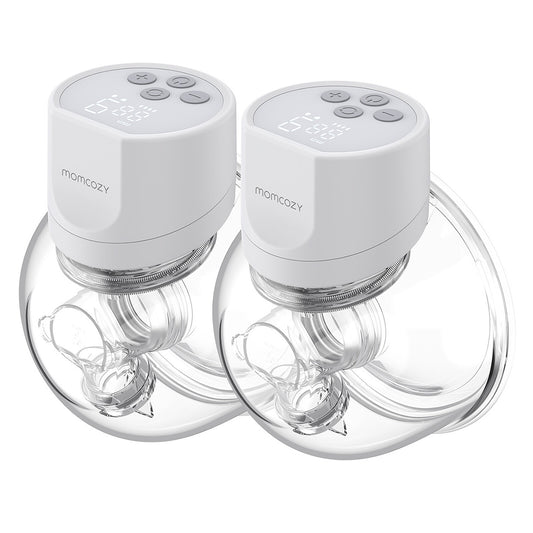 Tire-lait Momcozy S12 Pro blanc vue d’ensemble