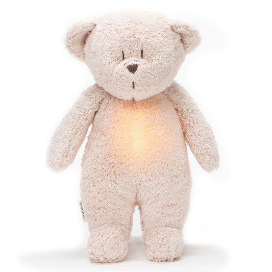 Peluche veilleuse musicale Moonie Ourson Rose Blus