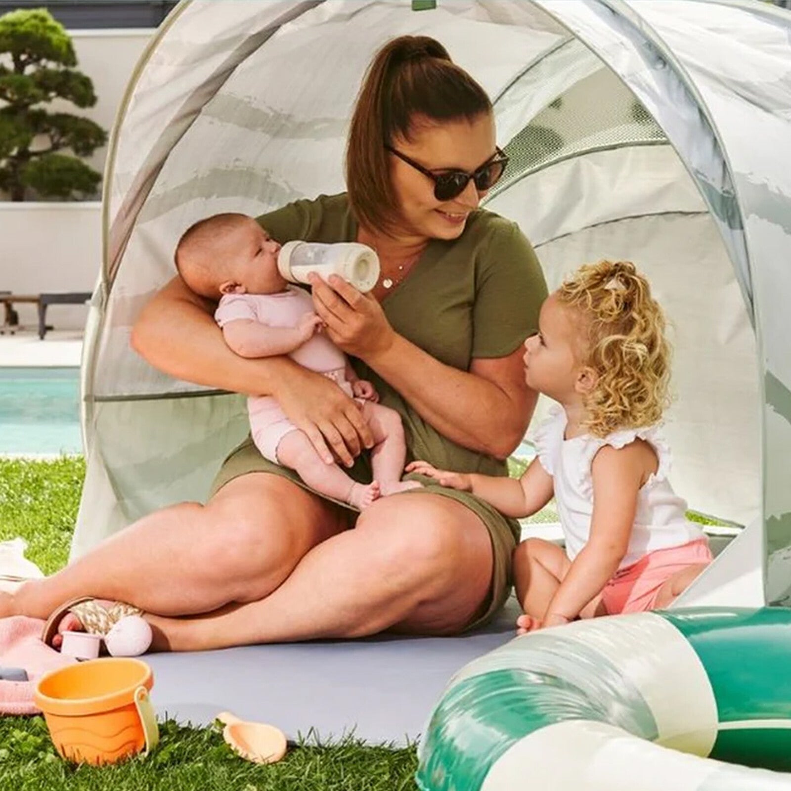 ente bébé ventilée Moov & Protect Green Lagoon