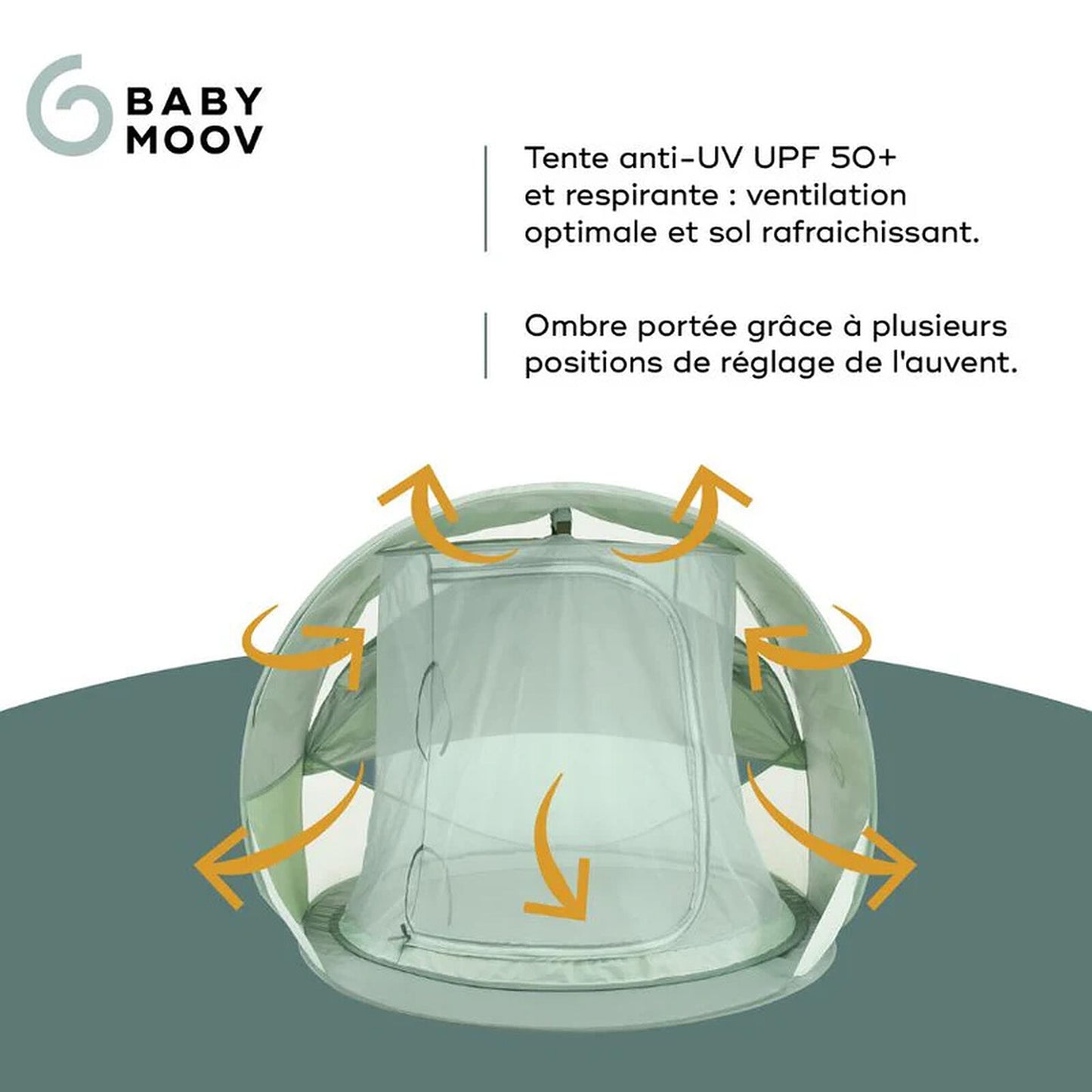 Tente anti-UV rafraîchissante pour enfant Green Lagoon
