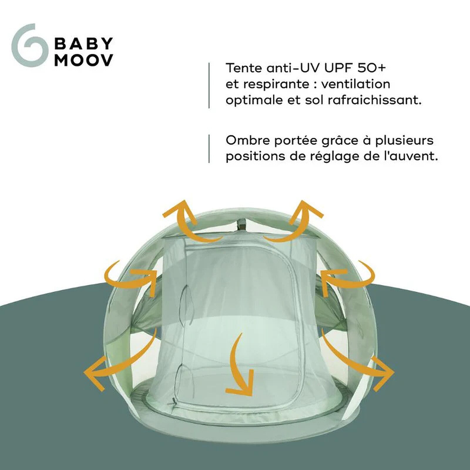 Tente anti-UV rafraîchissante pour enfant Green Lagoon