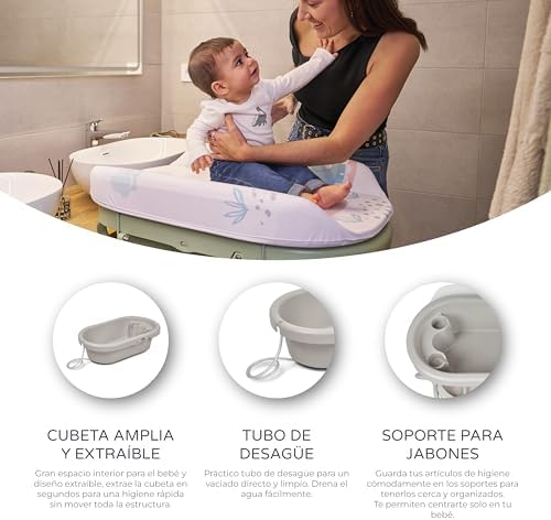 alt="Matelas à langer imperméable rembourré MS BabyWorld Bubble" 2