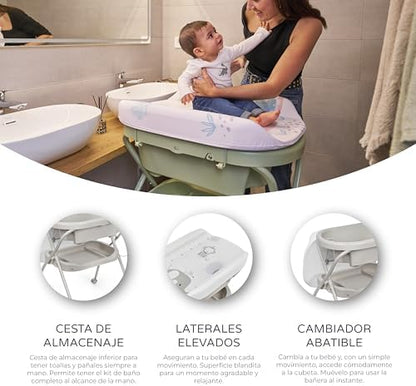 alt="Roulettes avec freins baignoire MS BabyWorld Bubble mobilité sécurisée" 3