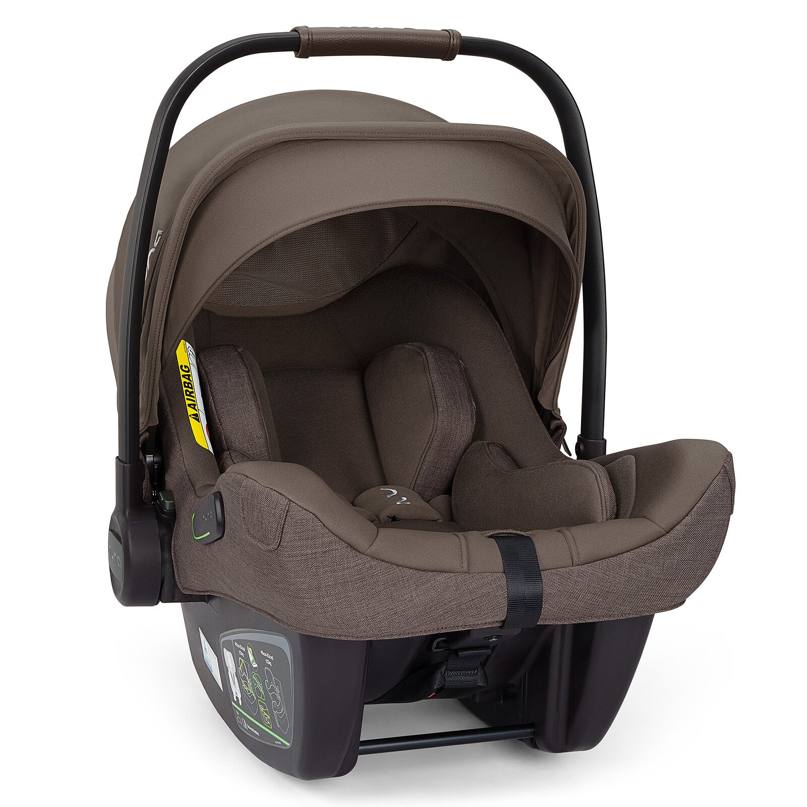Siège auto Nuna PIPA next i-Size Chestnut groupe 0+ ultra léger avec protection renforcée et confort optimal dès la naissance
