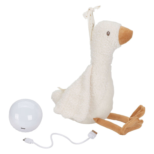 Peluche musicale et lumineuse oie Little Dutch pour bébé
