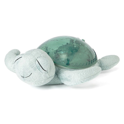 ALT : Peluche veilleuse Tranquil Turtle Green, tortue lumineuse rechargeable pour enfant.