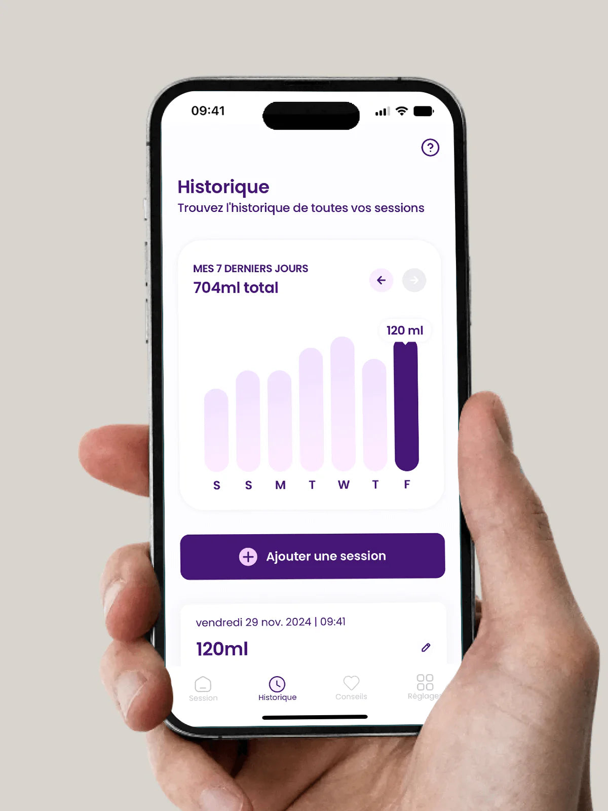 ALT : Application mobile Perifit Pump – suivi et réglages personnalisés