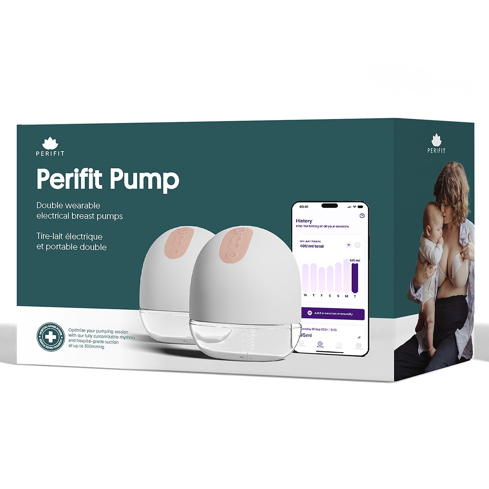 Accessoires inclus avec le tire-lait Perifit Pump Double
