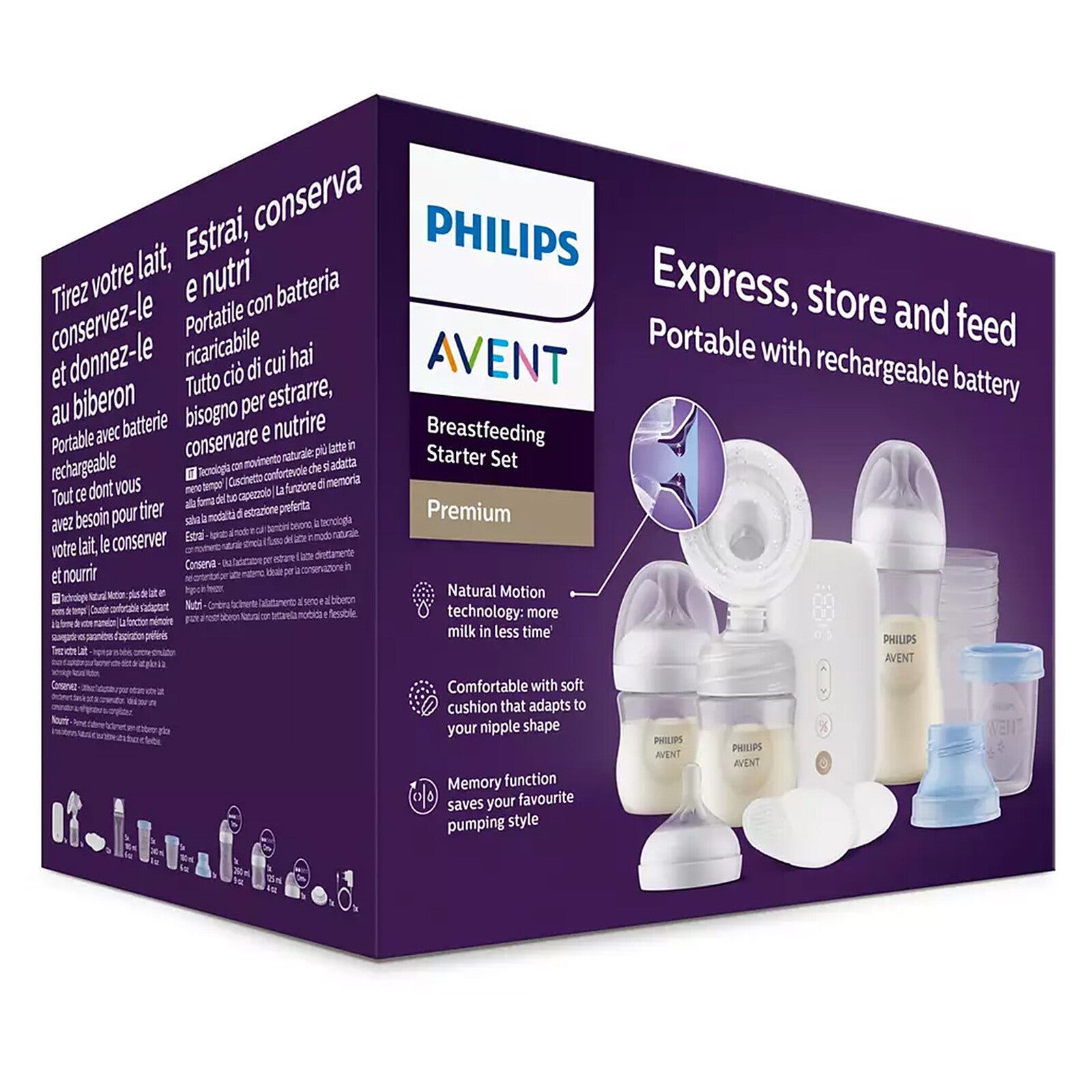Détails du tire-lait manuel Philips Avent Natural Motion

