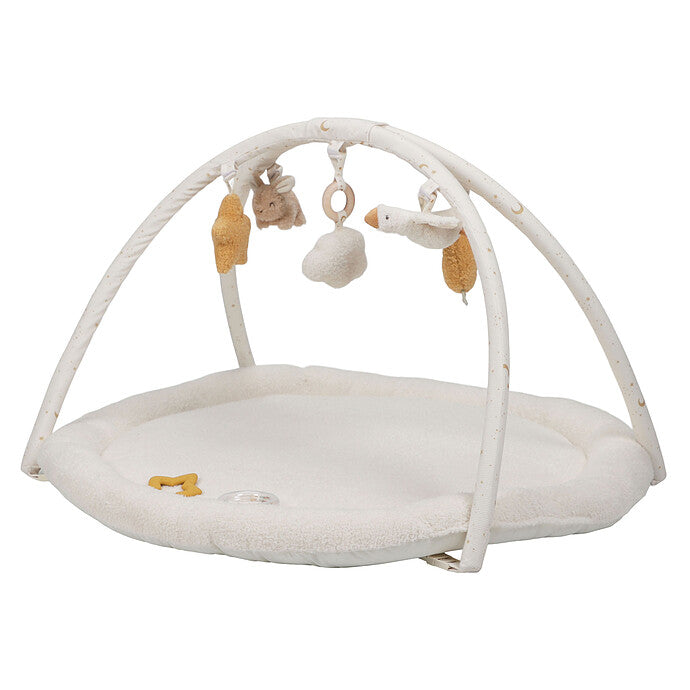 Tapis d’activités bébé Little Dutch Newborn blanc avec arche d’éveil