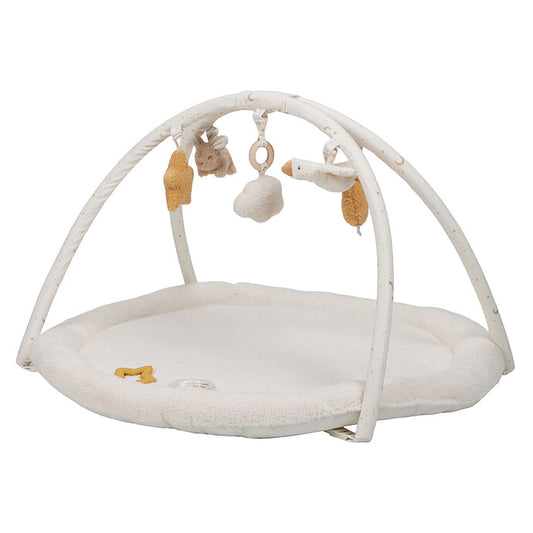 Tapis d’activités bébé Little Dutch Newborn blanc avec arche d’éveil