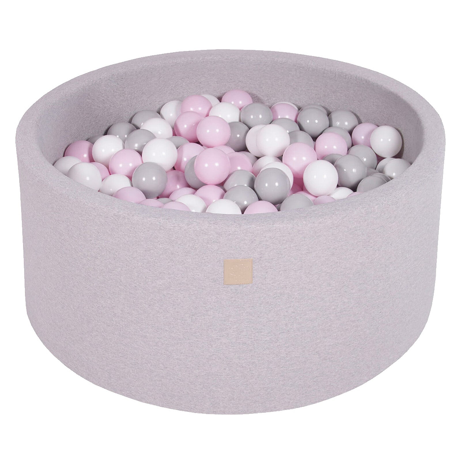 Piscine à balles ronde MeowBaby rose blanc gris avec 300 balles