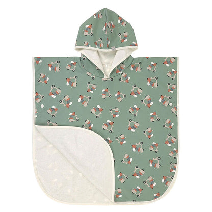 Poncho de Plage Scooter Chien Vert - 12/36 Mois  LÄSSIG