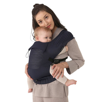 Porte-bébé Flybaby Oxford – vue avant en tricot 3D