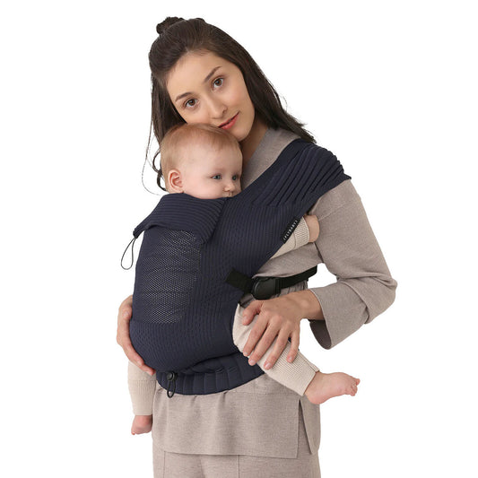 Porte-bébé Flybaby Oxford – vue avant en tricot 3D