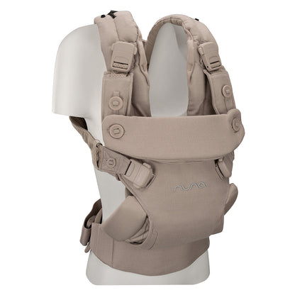 Porte-bébé Nuna CUDL luxe Quartz porté face parent
