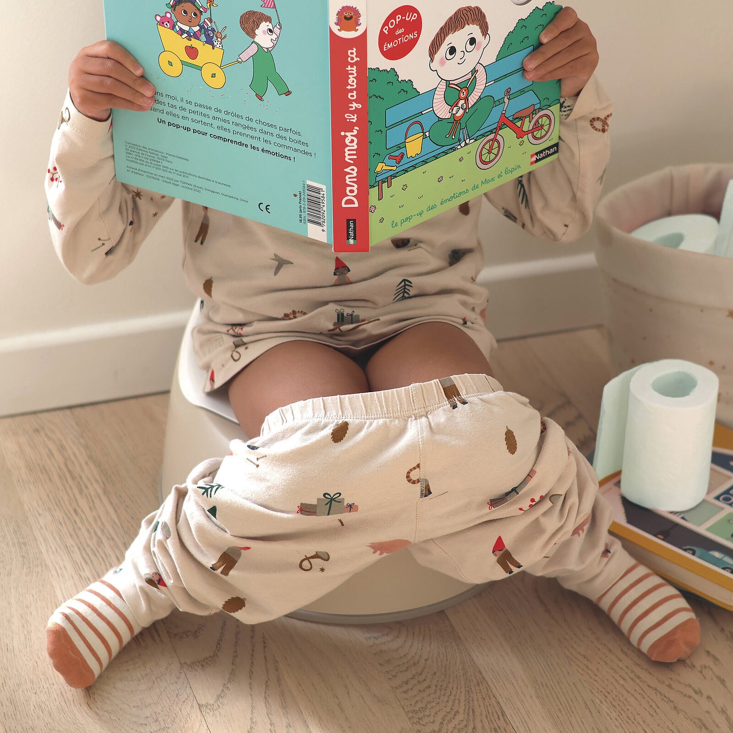 Pot d’apprentissage enfant BÉABA ergonomique rose ancien
