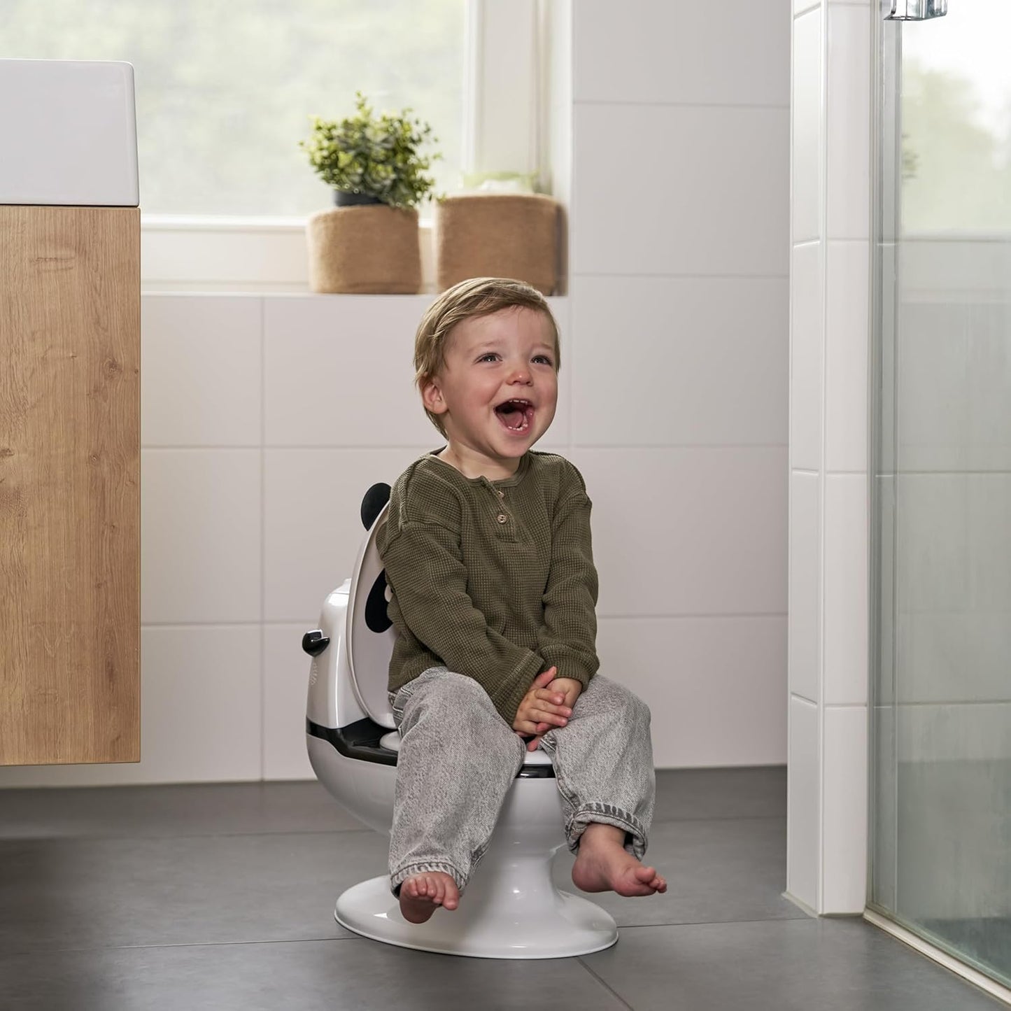 Assise du pot d’apprentissage Bebeconfort avec pare-éclaboussures intégré
