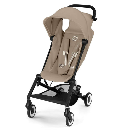 Poussette Cybex Agis compacte couleur almond beige légère et pratique pour la ville
