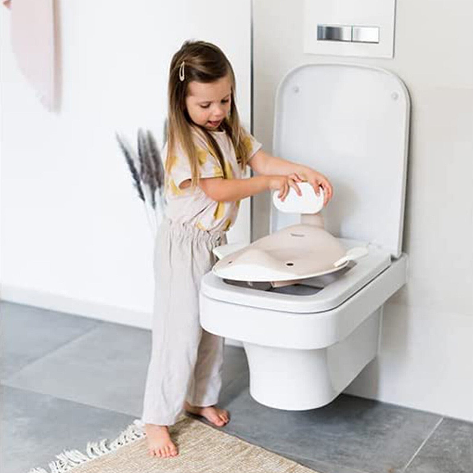 Réducteur de toilette enfant confortable et stable pour apprentissage propreté