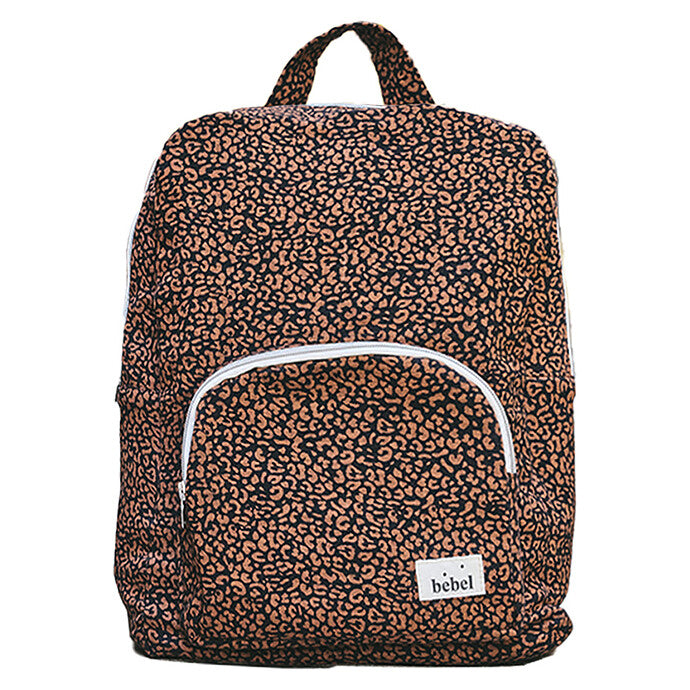Sac à dos à langer BEBEL léopard noir tendance