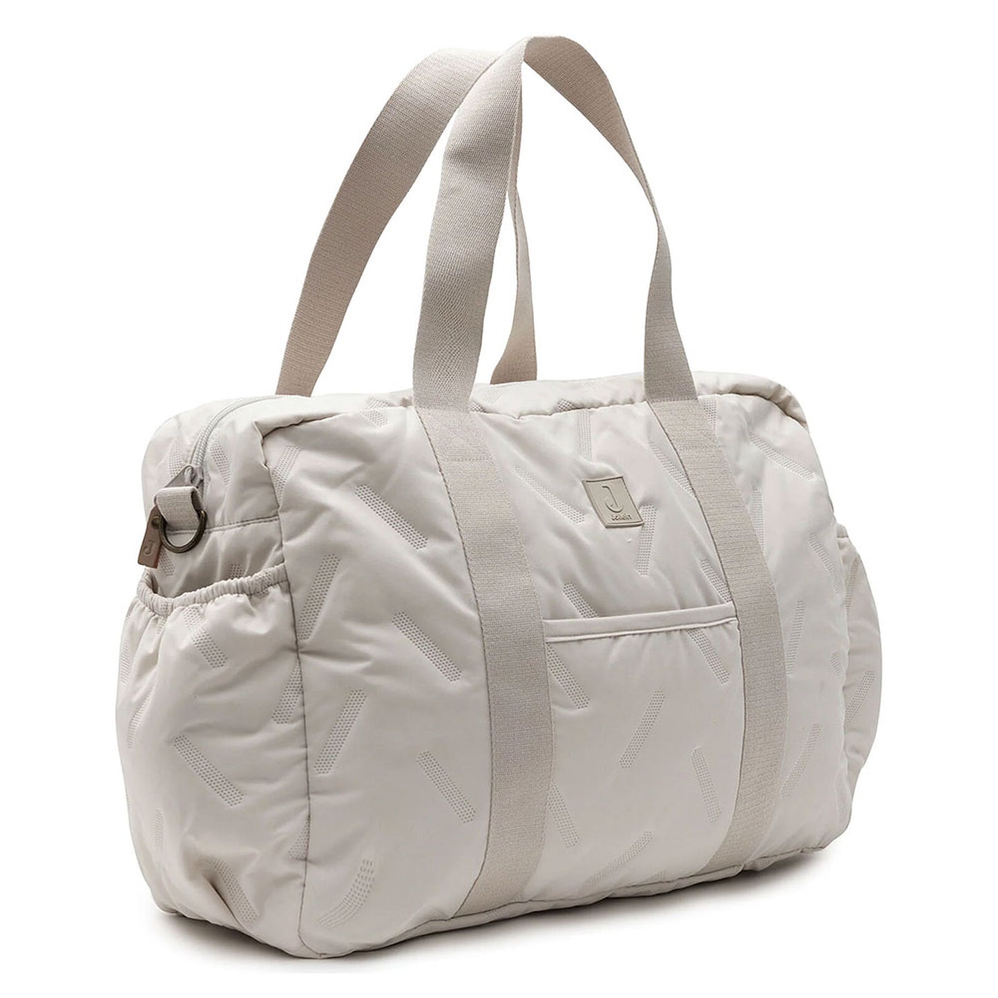  Détail du tissu gaufré du sac à langer Jollein Embossed Lily Sand
