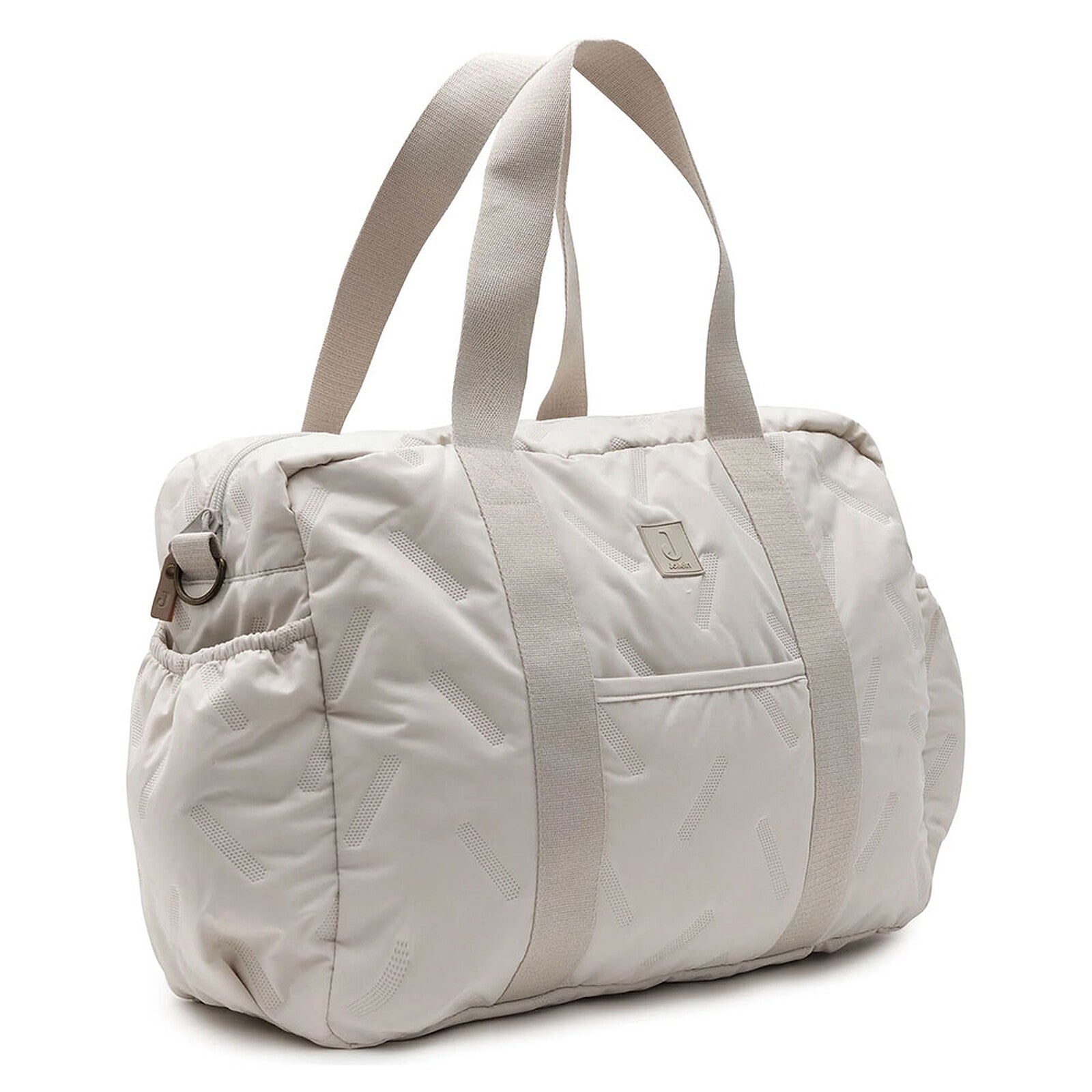  Détail du tissu gaufré du sac à langer Jollein Embossed Lily Sand
