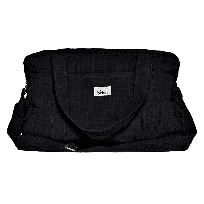 Sac à langer BÉBEL effet lin réglisse 24h 48h