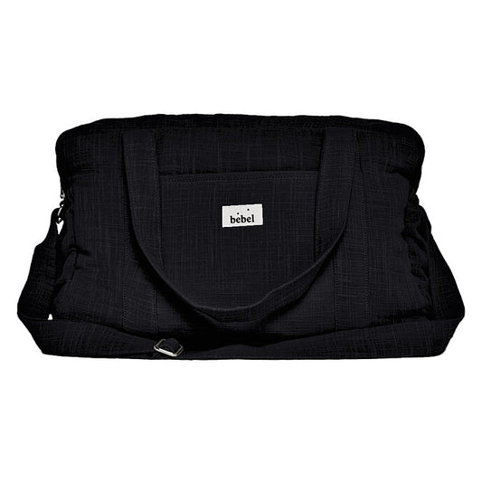 Sac à langer BÉBEL effet lin réglisse 24h 48h