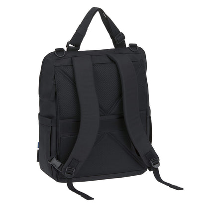 sac à dos à langer Lässig Green Label Conversion noir vue de dos