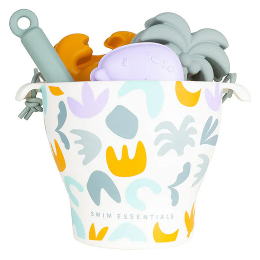 ALT : Set de plage Abstract Multicolor – seau, pelle et moules pour enfant