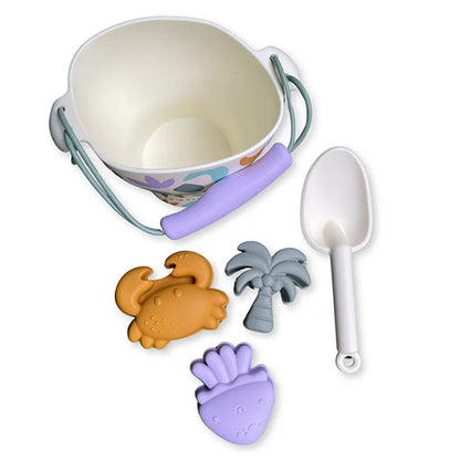 ALT : Accessoires de plage (moules, pelle) avec sac filet de rangement