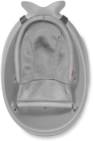 alt="Baignoire bébé Skip Hop Moby filet ergonomique gris étape nouveau-né" 2