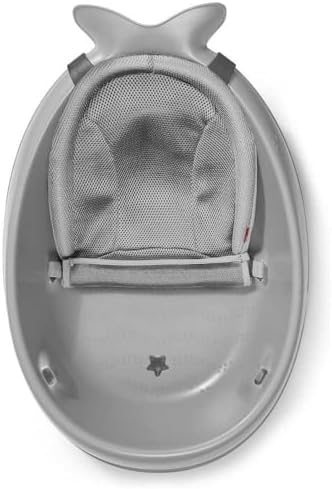 alt="Baignoire évolutive Skip Hop Moby gris étape nourrisson assise" 3