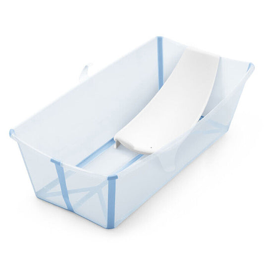 Baignoire Stokke Flexi Bath X-Large Bleu Océan vue de face