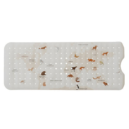 alt="Tapis de bain antidérapant bébé motif La Carte vue principale" 1