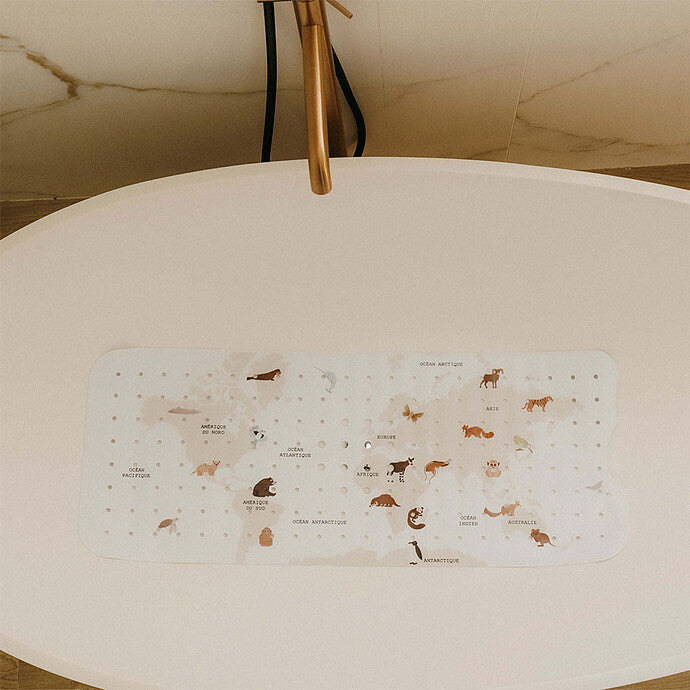 alt="Tapis de bain bébé avec ventouses antidérapantes dessous" 2