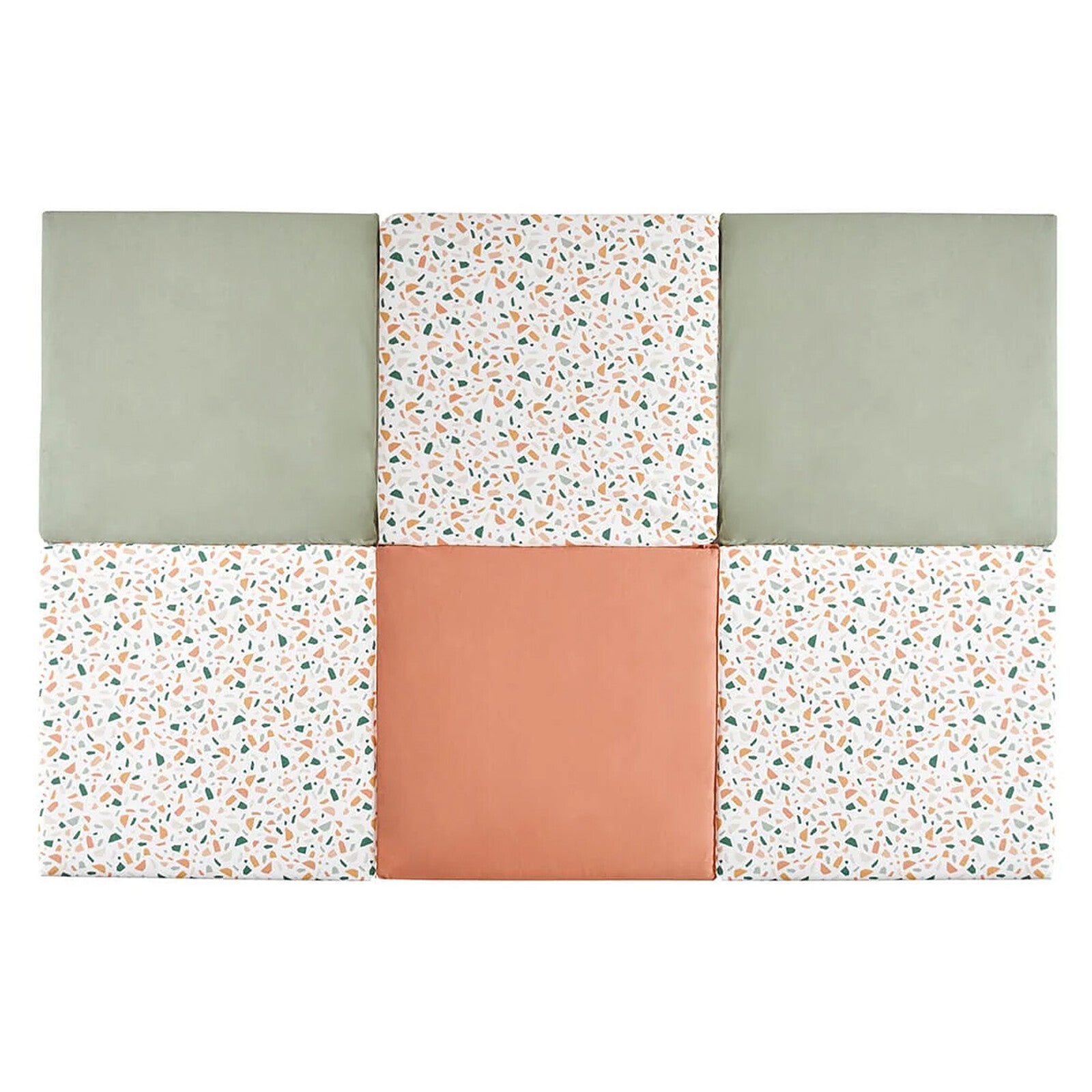 Vue plié tapis de motricité XL Terrazzo