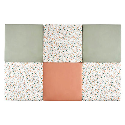 Vue plié tapis de motricité XL Terrazzo