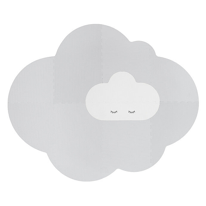 Tapis nuage bebe Quutopia gris perle grand modele