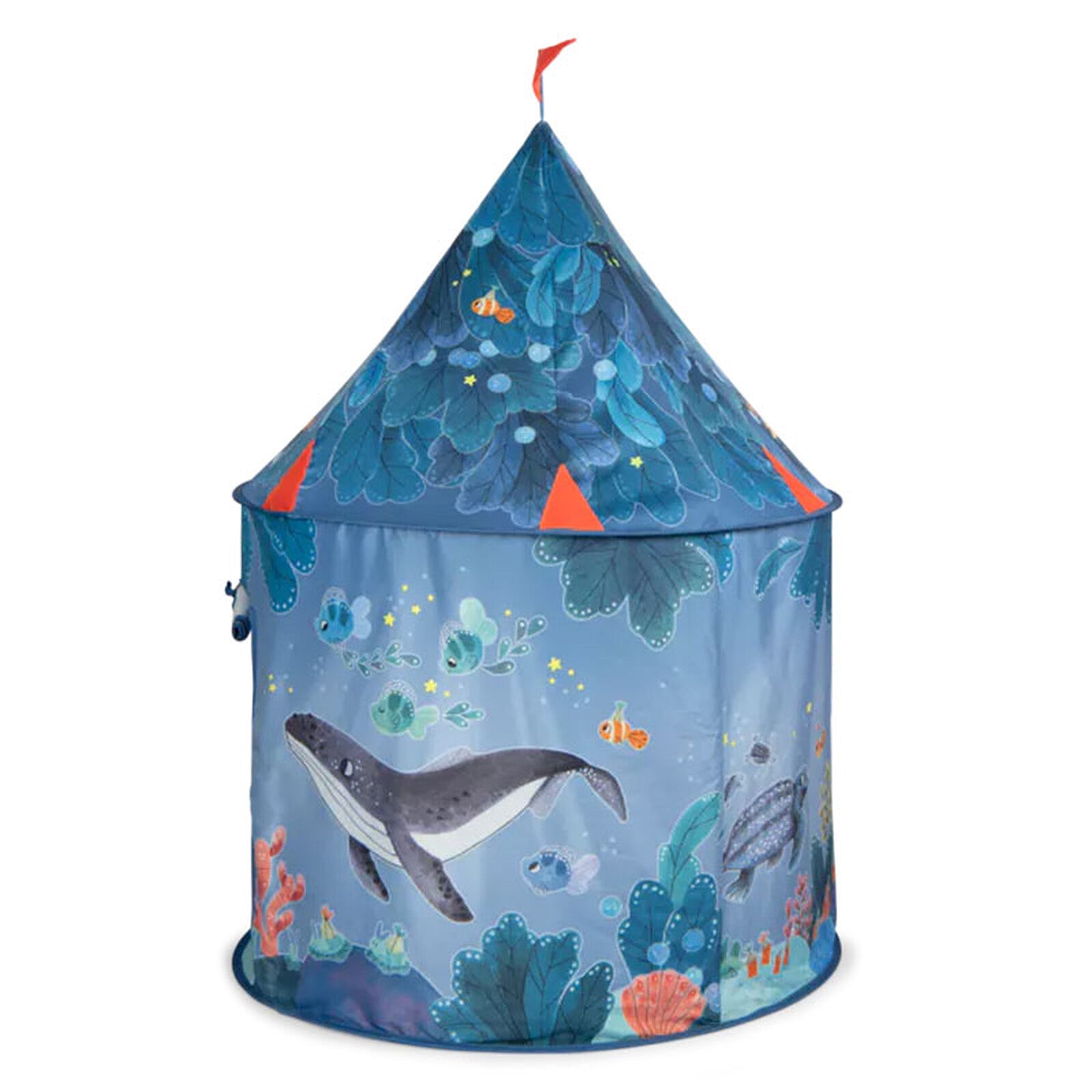 Enfant jouant dans la tente Paulie Moulin Roty chambre enfant