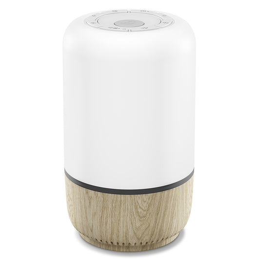 ALT : Veilleuse musicale Soothe de Maxi-Cosi, lampe connectée pour bébé avec lumière douce et application.